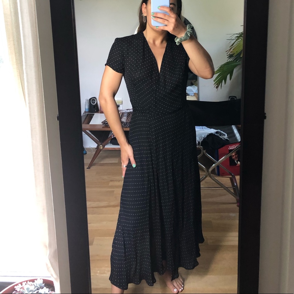 Vintage Calvin Klein silk wrap dress size 6